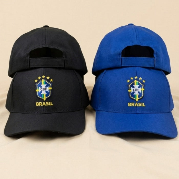 Boné Brasil Ajustável Unissex Aba Curva Estilo Esportivo Casual