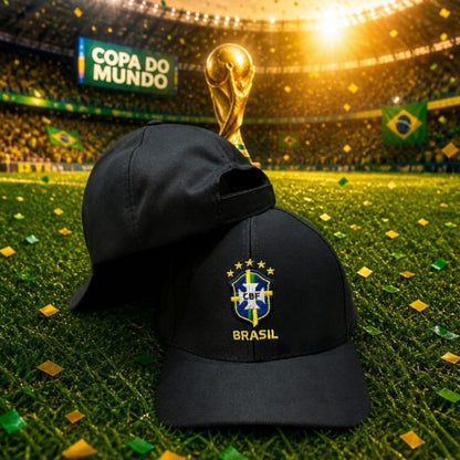 Boné Brasil Ajustável Unissex Aba Curva Estilo Esportivo Casual