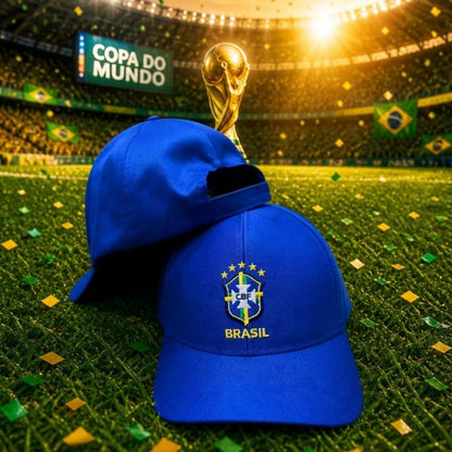 Boné Brasil Ajustável Unissex Aba Curva Estilo Esportivo Casual