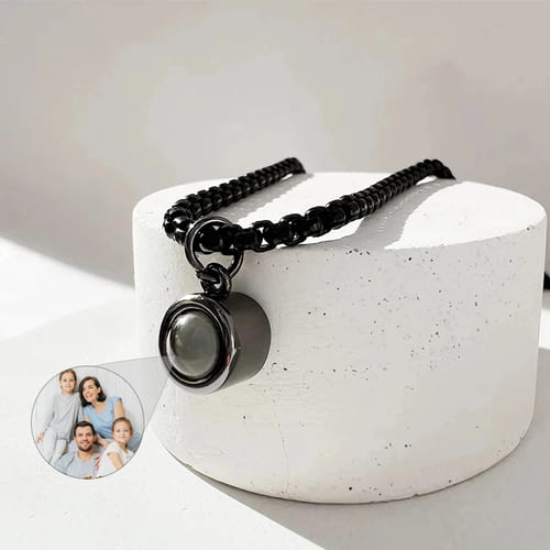 Conjunto Colar + Pulseira Masculina - Foto Personalizável Position 2