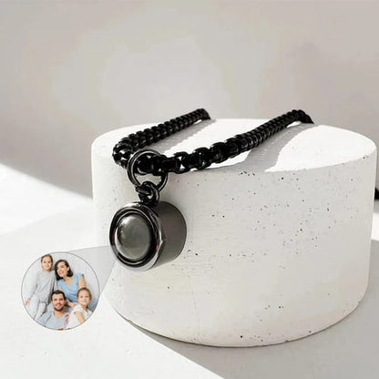 Conjunto Colar + Pulseira Masculina - Foto Personalizável Position 2