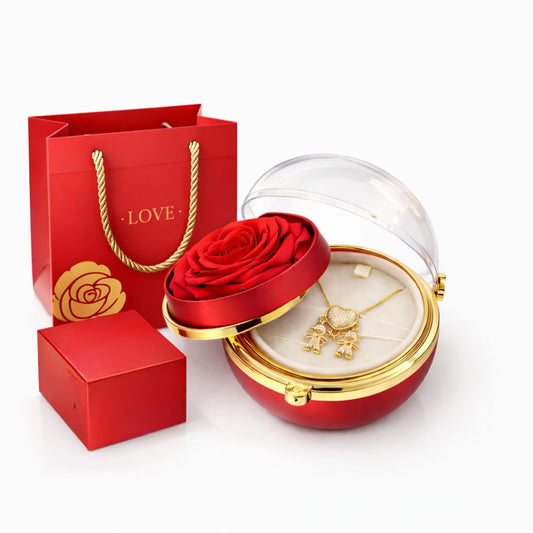 Kit Colar Amor de Mãe + Caixinha Giratória