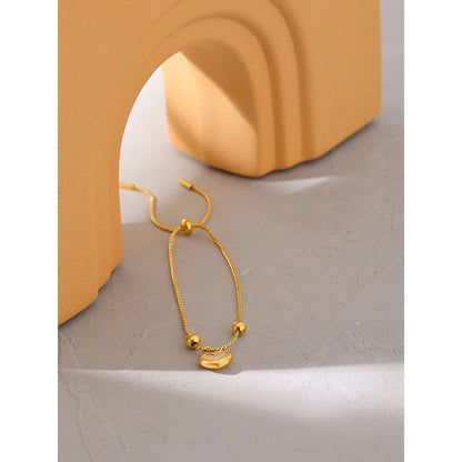 Pulseira Coração Pérola Banhado em Ouro 18k Position 5