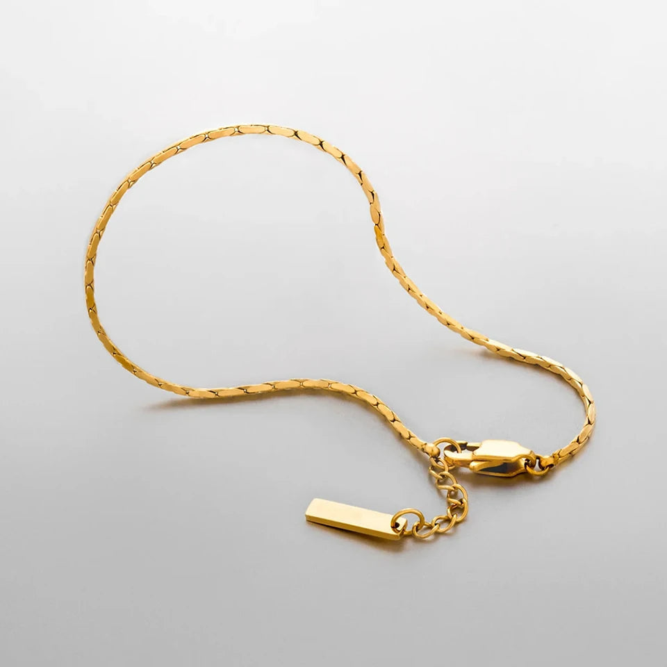 Pulseira Masculina Banhado a Ouro 18k Position 5