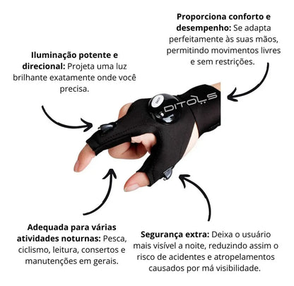 Luva Lanterna LED À Prova D'água - UltraLed [COMPRE 1 E LEVE 2]