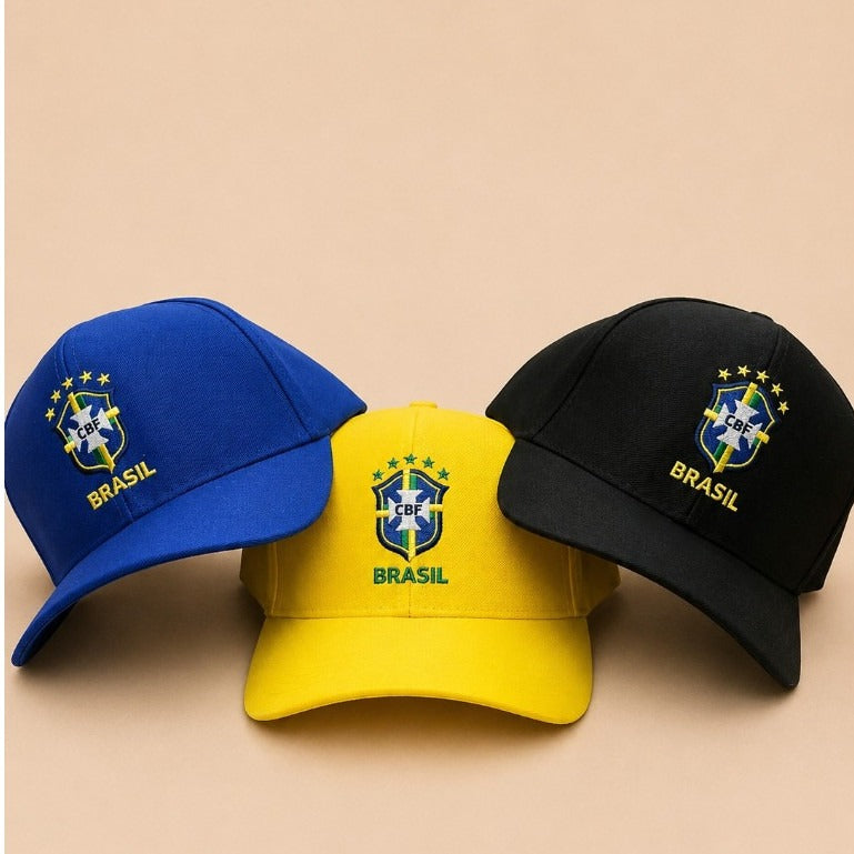 Boné Brasil Ajustável Unissex Aba Curva Estilo Esportivo Casual