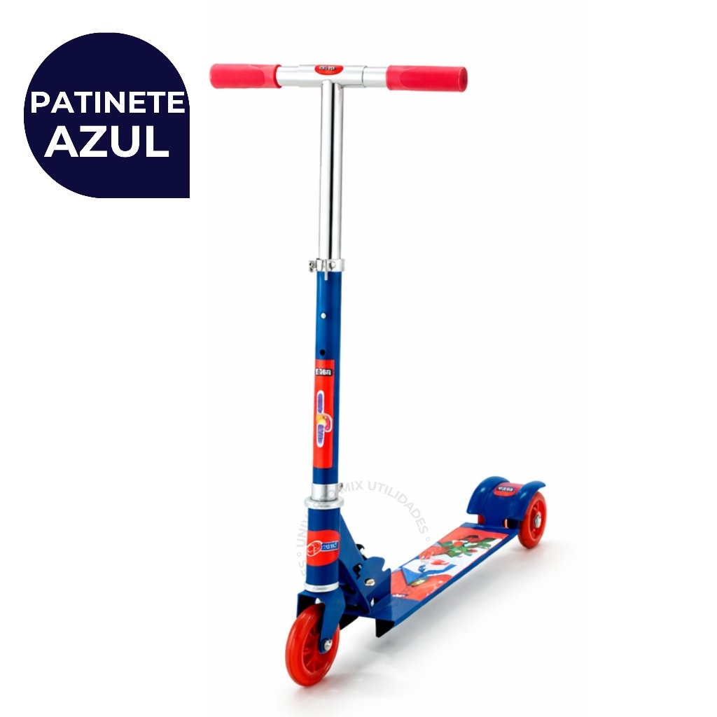 Patinete GlowRide – 3 Rodinhas com LED