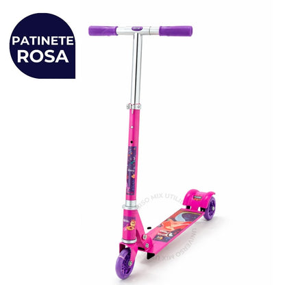 Patinete GlowRide – 3 Rodinhas com LED