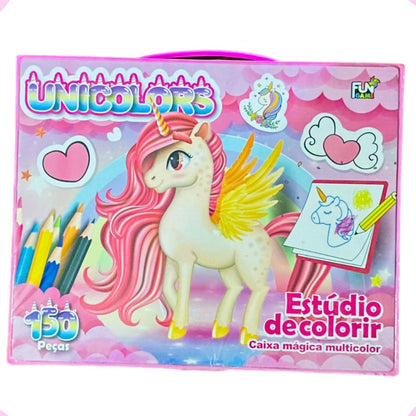 Maleta Criativa UniArt – 150 Peças para Desenhar e Colorir